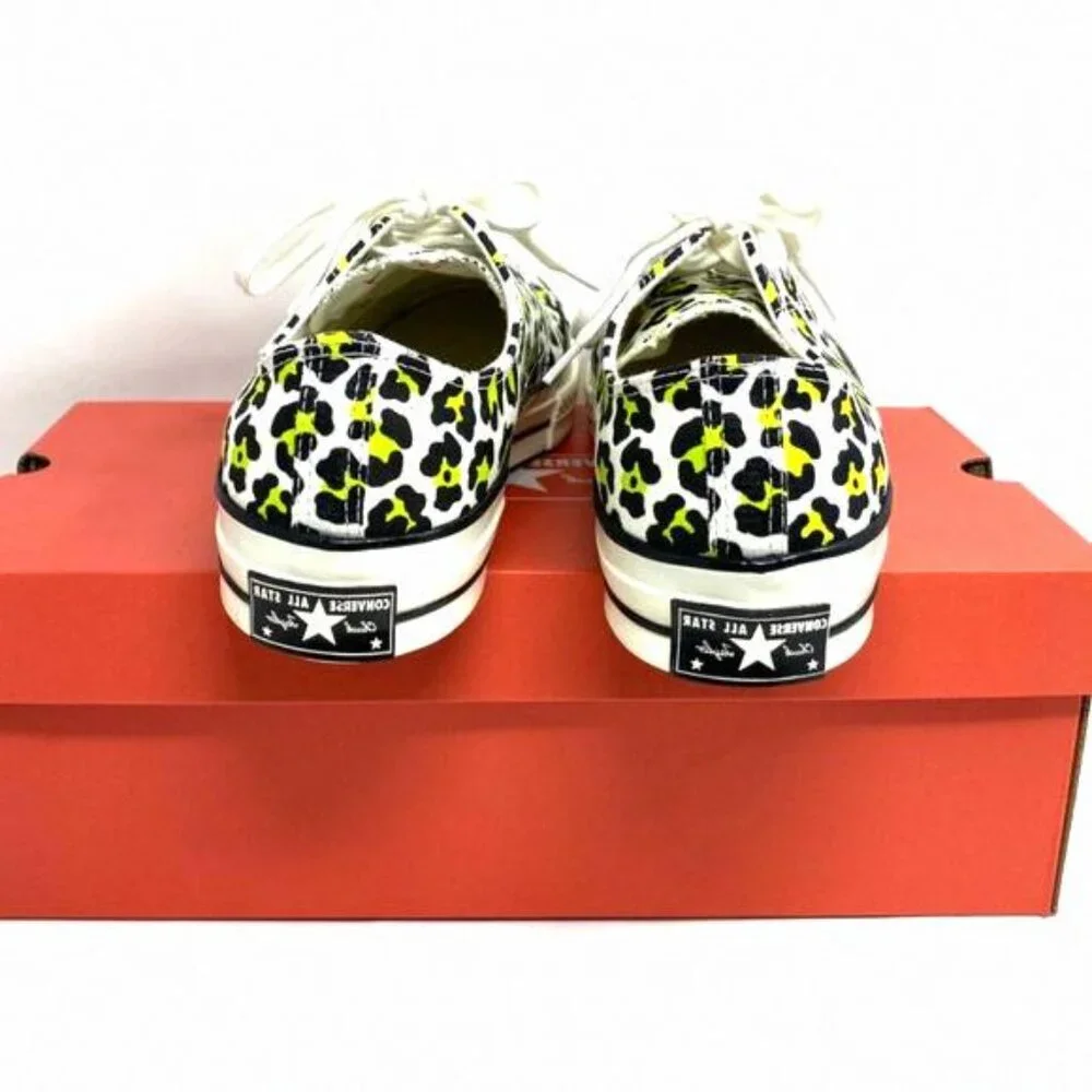 💖MEGA SALE💖Converse CHUCK 70 OX EGRET Black Leopard 164410C Men's Low Print